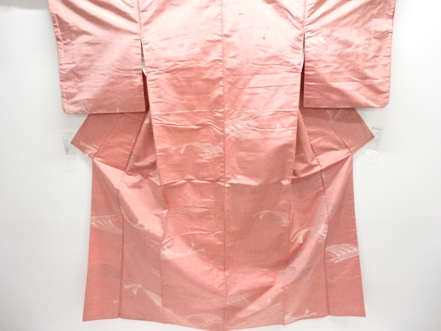 JAPANESE KIMONO / ANTIQUE KIMONO / SILK / FUSHI TSUMUGI / WOVEN CLOUD